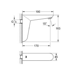 Смеситель Grohe Euroeco Cosmopolitan E 36274000 для раковины
