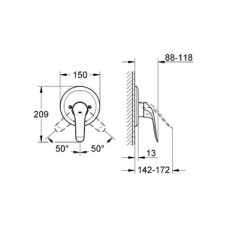 Смеситель Grohe Euroeco Speсial 32784000 для душа