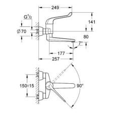 Смеситель Grohe Euroeco Speсial 32793000 для раковины медицинский