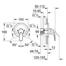 Смеситель Grohe Euroeco 32742000 для душа