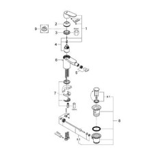 Смеситель Grohe Eurosmart Cosmopolitan 32839000 для биде