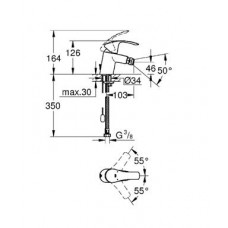 Смеситель Grohe Eurosmart 2015 32927002 для биде