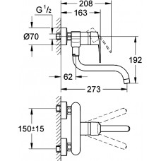 Смеситель Grohe Eurostyle Cosmopolitan 33982002 для кухни