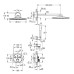 Душевой комплект Grohe Grohtherm 34705000 SmartControl, верхний душ круглый