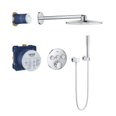 Душевой комплект Grohe Grohtherm 34705000 SmartControl, верхний душ круглый