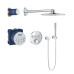 Душевой комплект Grohe Grohtherm 34705000 SmartControl, верхний душ круглый