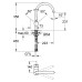 Смеситель Grohe Minta 32917000 кухонный для мойки, хром