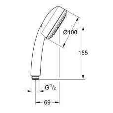 Ручной душ Grohe New Tempesta Cosmopolitan 100 I 26082002