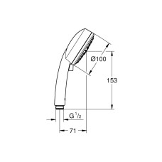 Ручной душ Grohe New Tempesta Cosmopolitan 100 III 27574002 / 27572002