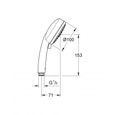 Ручной душ Grohe New Tempesta Cosmopolitan 100 IV 27573002 (27573001)