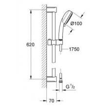 Душевой гарнитур Grohe New Tempesta Cosmopolitan 100 II 2757820E (2757810E)