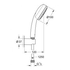 Душевой набор Grohe New Tempesta Cosmopolitan 100 I 26084002 (26084001)