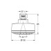 Верхний душ Grohe New Tempesta Cosmopolitan 100 I 26366001 (26366000)