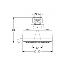 Верхний душ Grohe New Tempesta Cosmopolitan 100 IV 27591001 (27591000)