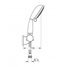 Душевой набор Grohe New Tempesta Rustic 100 IV 27805001 (27805000)