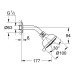 Верхний душ Grohe New Tempesta Rustic 100 IV 26089001 (26089000) с душевым кронштейном