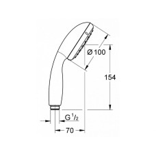 Ручной душ Grohe New Tempesta 100 II 26161001 (26161000)