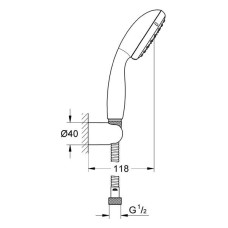 Душевой набор Grohe New Tempesta 100 II 2780310E (2780300E)