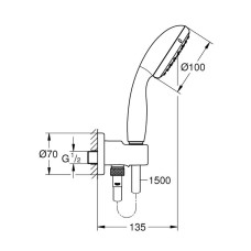 Душевой набор Grohe New Tempestan 100 II 26406001 (26406000)