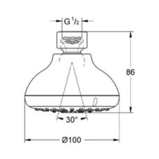 Верхний душ Grohe New Tempesta 100 IV 27606001 (27606000)