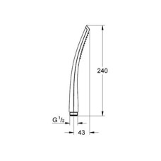 Ручной душ Grohe Ondus 27184000, хром