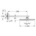 Верхний душ Grohe Rainshower Allure 26054000 с душевым кронштейном без ограничения расхода воды, 22,9 см