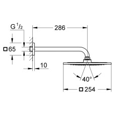 Верхний душ Grohe Rainshower® F-Series 26060000