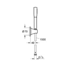 Душевой набор Grohe Rainshower Grandera Stick 27993000, хром
