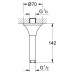 Потолочный душевой кронштейн Grohe Rainshower Grandera 27978000, хром