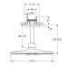 Верхний душ Grohe Rainshower SmartActive Cube 310 26481LS0, 2 режима струи, белый