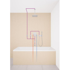 Кронштейн душевой Grohe Rainshower 28497000, хром, 292 мм