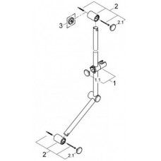 Душевая штанга Grohe Relexa 28587000 с ручкой