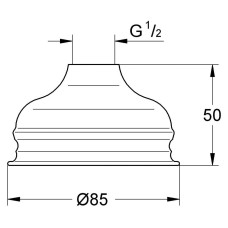 Верхний душ Grohe Relexa 28404000, Ø 8,5 см