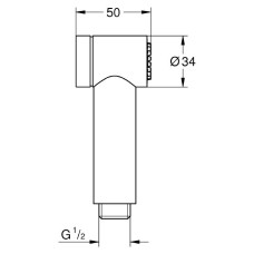 Гигиенический душ Grohe Sena 26328000 металлический