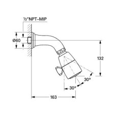 Верхний душ Grohe Sinfonia 28956IG0, хром/золото