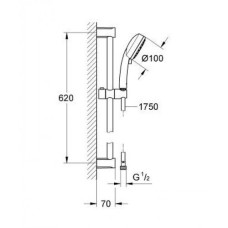 Душевой гарнитур Grohe Tempesta Cosmopolitan System 27578002 (27578001)