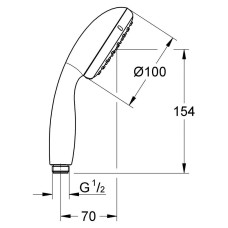 Ручной душ Grohe Tempesta New 27852001 (27852000)