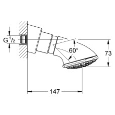 Верхний душ Grohe Trio 27065 000