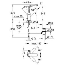 Смеситель Grohe Veris 32184 000 для раковины DN 15, хром
