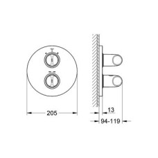 Смеситель Grohe Veris 19364000 для ванны, хром