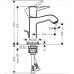 Смеситель Hansgrohe Metropol Classic 31301090 для раковины, хром/золото