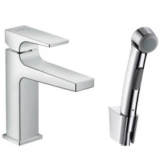 Смеситель Hansgrohe Metropol 32522000 для раковины с гигиеническим душем