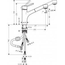 Смеситель Hansgrohe Talis S 32842000 для кухни