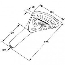 Душевая лейка Kludi Fizz 6770005-00