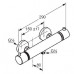 Смеситель Kludi Objekta Therm E 352000538 для душа с термостатом DN 15