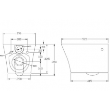 Унитаз подвесной BelBagno Flay-R BB506CH безободковый