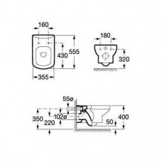 Унитаз подвесной BelBagno Senso BB2301B