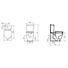 Унитаз Ideal Standard Connect Space арт. E119601 с бачком арт. E717501