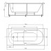 Ванна акриловая Aquatek Лея 170*75 см