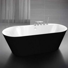 Ванна акриловая BelBagno BB14-NERO/BIA